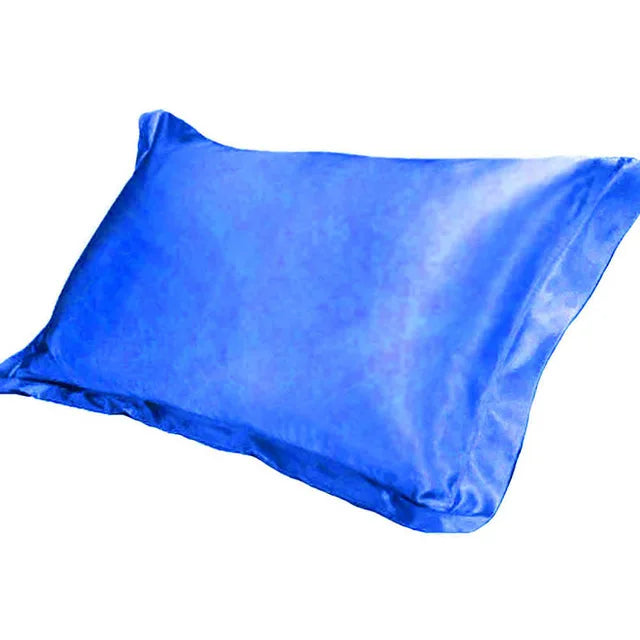 Silk Satin Pillowcase Comfortable 48x74cm Pure Emulation Pillow Cover Pillowcase For Bed Throw Single Pillow Covers