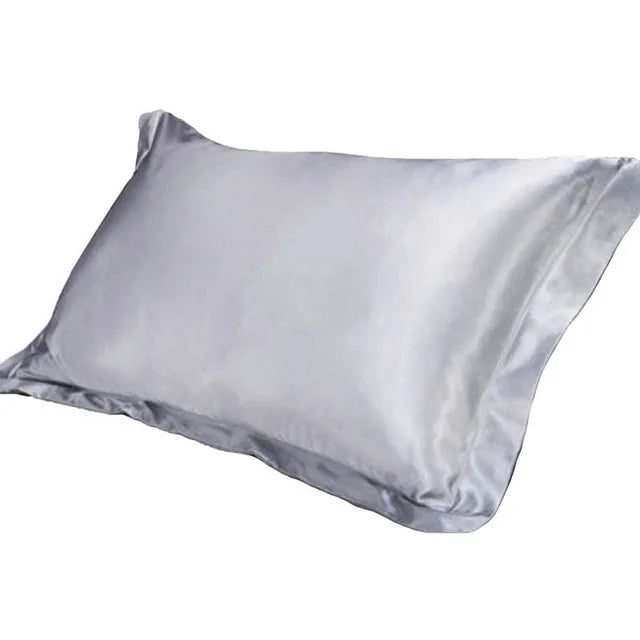 Silk Satin Pillowcase Comfortable 48x74cm Pure Emulation Pillow Cover Pillowcase For Bed Throw Single Pillow Covers