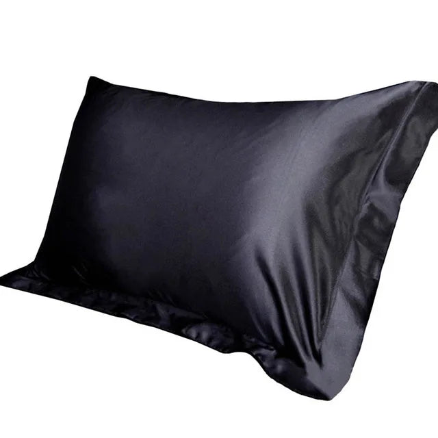 Silk Satin Pillowcase Comfortable 48x74cm Pure Emulation Pillow Cover Pillowcase For Bed Throw Single Pillow Covers