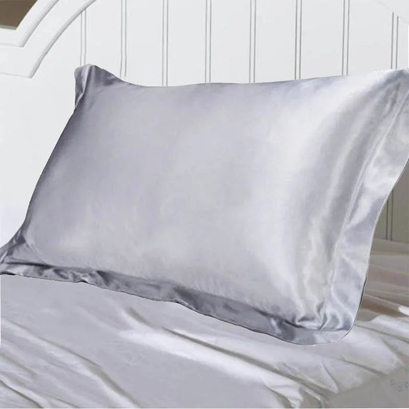 Silk Satin Pillowcase Comfortable 48x74cm Pure Emulation Pillow Cover Pillowcase For Bed Throw Single Pillow Covers