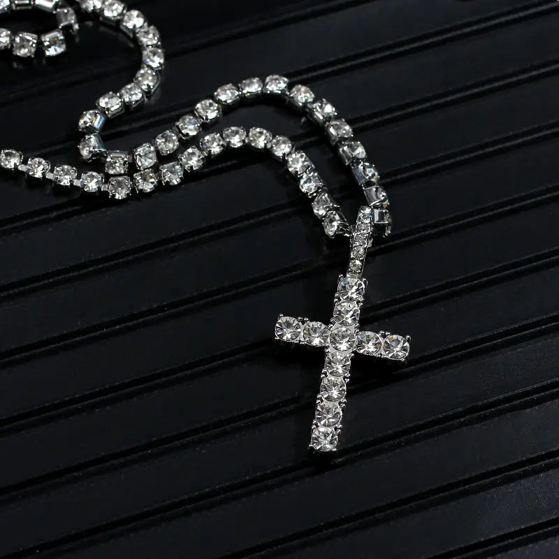 2pcs Cross Tennis Chain 14MM