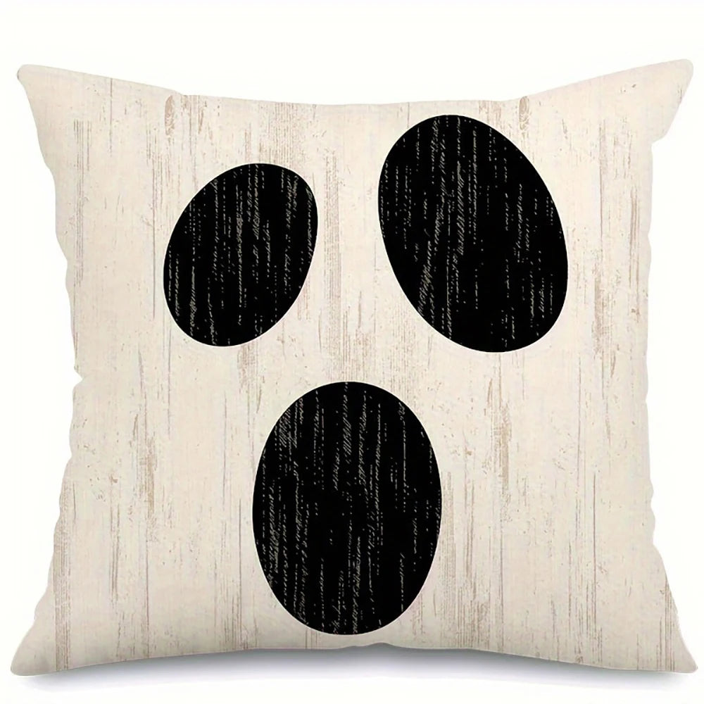 1 Piece Halloween Decorative Cushion Cover, Halloween Funny Pillow Cover