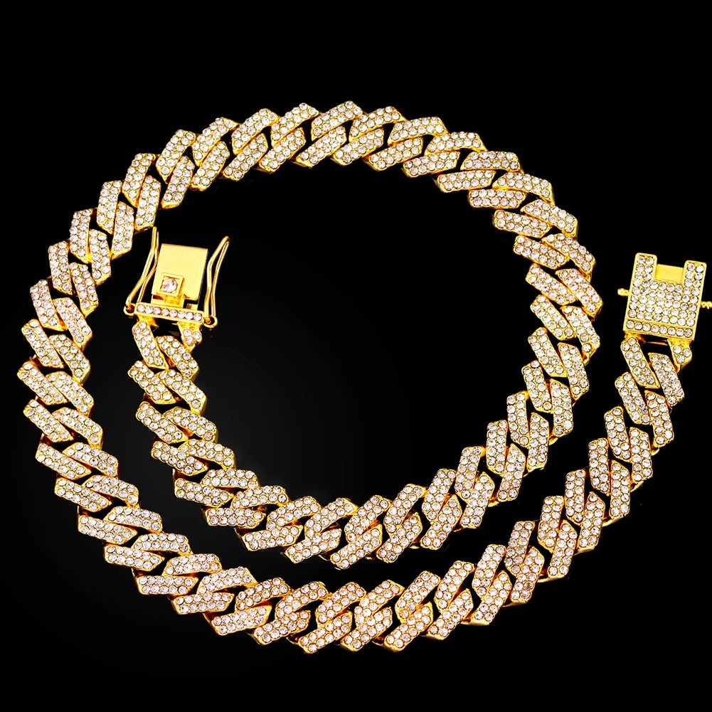 16/18/20/22/24inch Prong Cuban Link Chain for Men