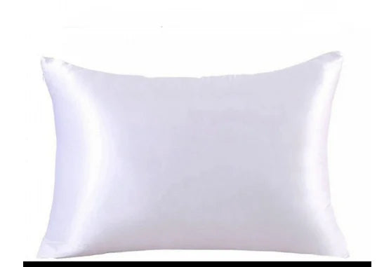 1PC/ 2pcs Pure Satin Silky Soft Pillowcase Cover Bedding pillow Cover Rectangle Pillow Cases Bed Linings Multicolor
