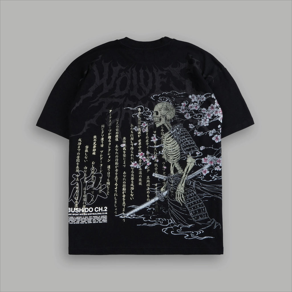 Harajuku Gothic Samurai Streetwear T-Shirt Japanese Anime