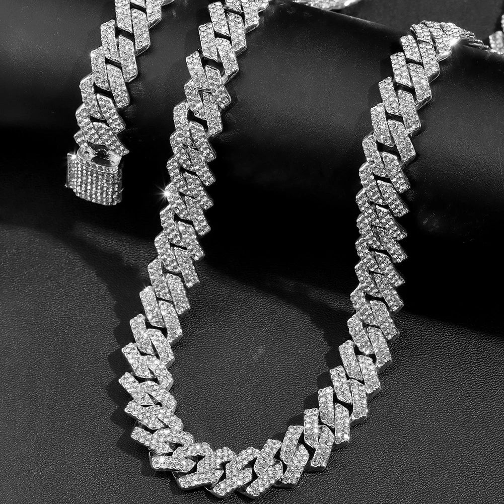 2pcs Cross Tennis Chain 14MM