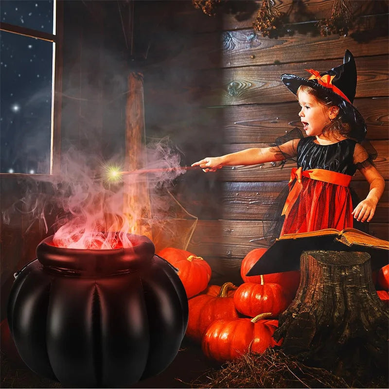 Inflatable Witch Pot Halloween Large Multi-Functional Ice Bucket Candy Container