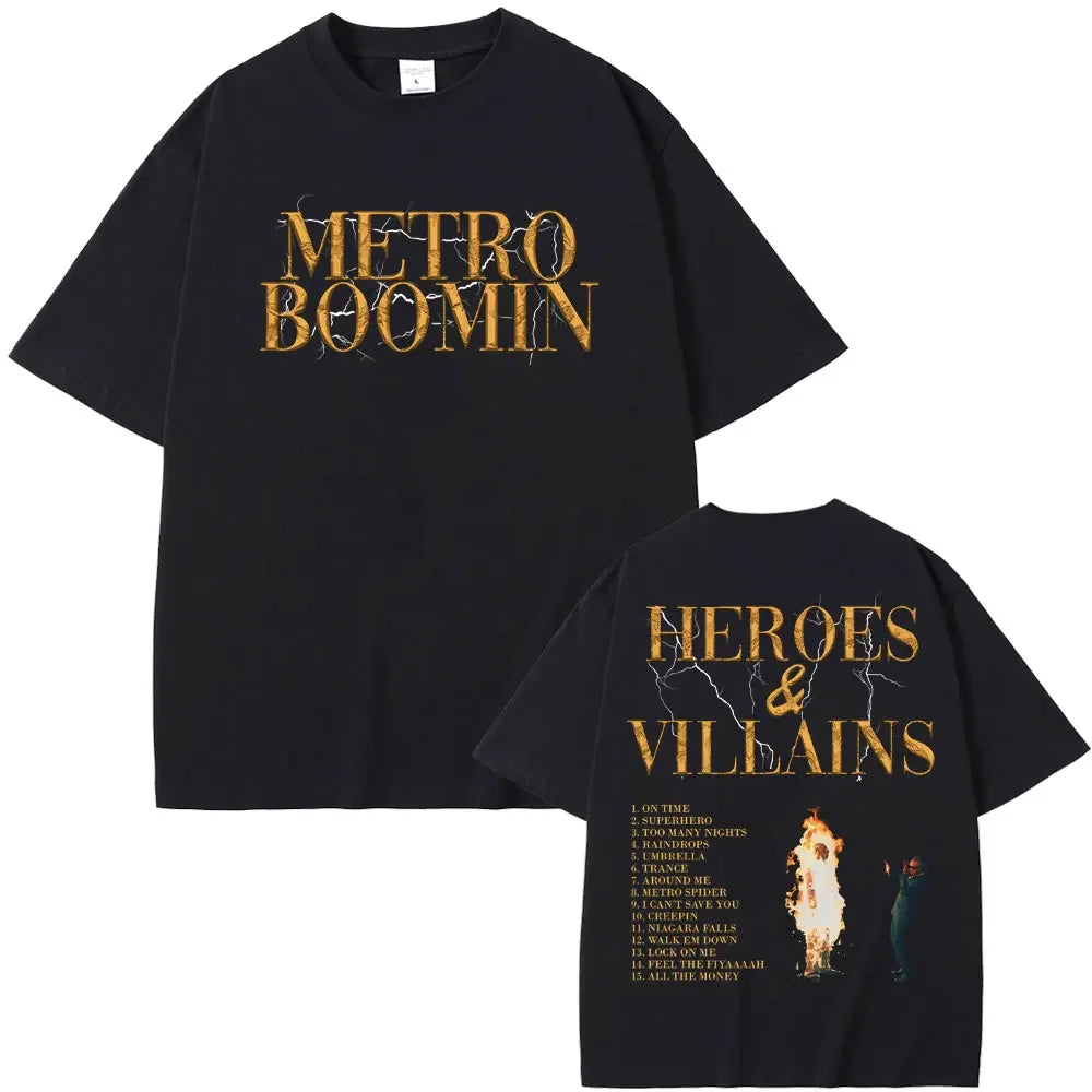 Rapper Future & Metro Boomin 2024 New Hip Hop Album We Don't Trust You Graphic T-shirt Men Women Casual O-collar Oversized Tees
