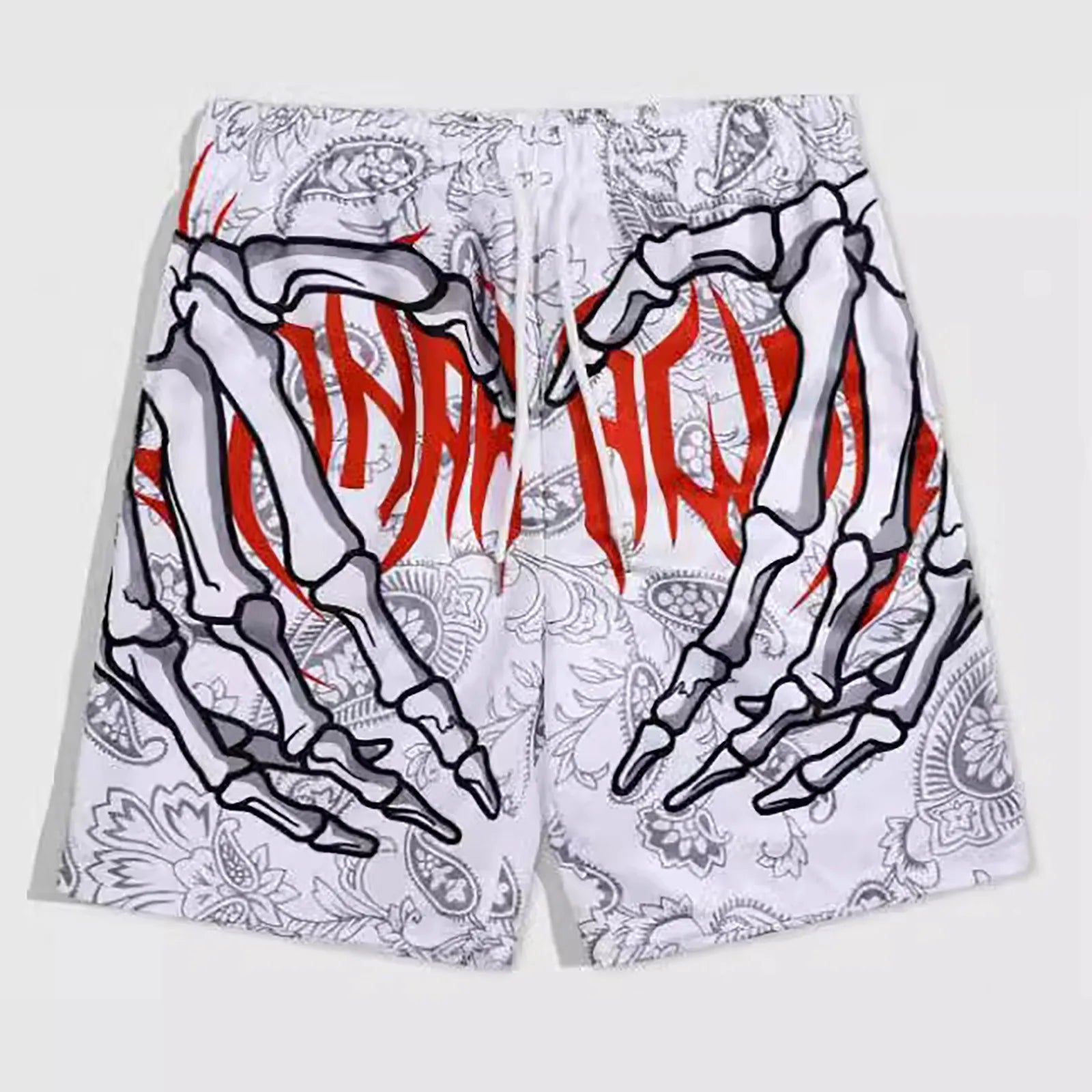 Vintage Street Basketball Pants Warriors Raptors Sports Training Men'S Loose Oversized Shorts Male Casual Sweatpants