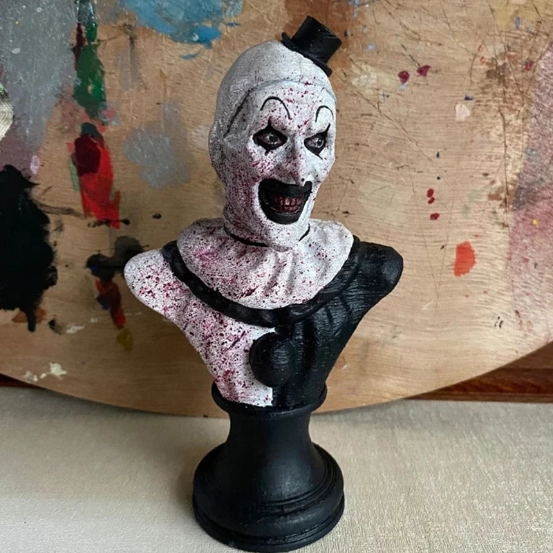 Terrifier Art the Clown Figure Horror Clown Indoor/Outdoor Garden Statue Halloween Decoration Halloween Resin Sculpture Home