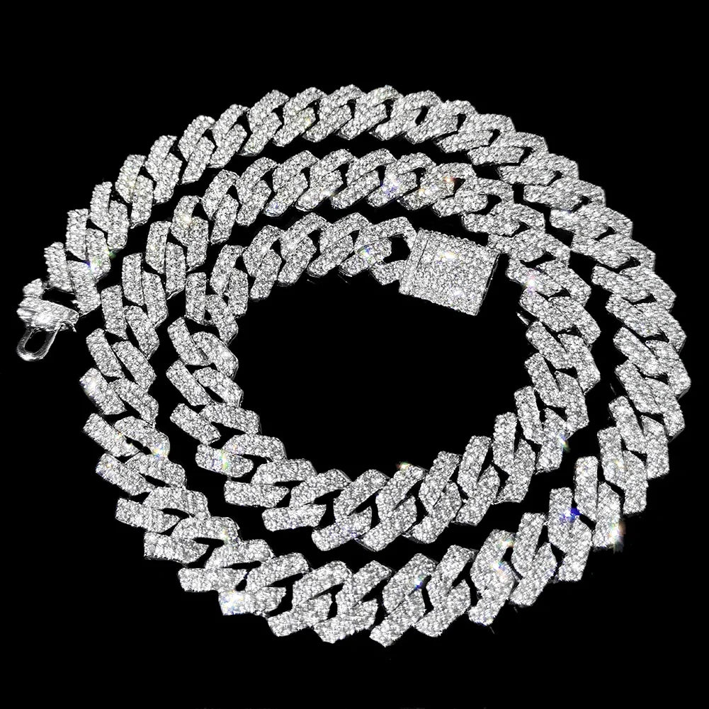 16/18/20/22/24inch Prong Cuban Link Chain for Men
