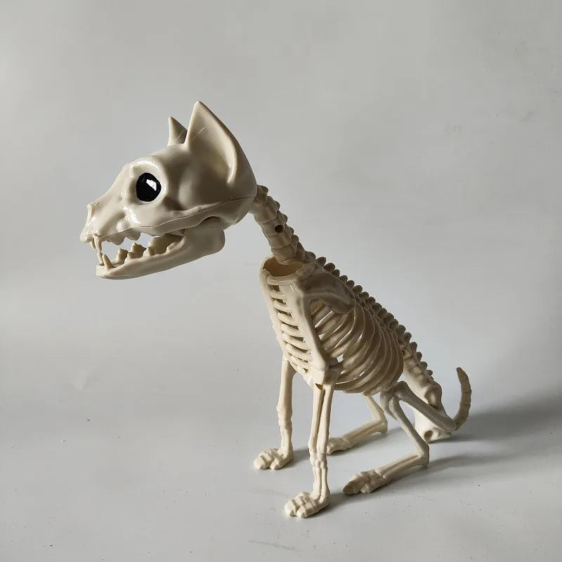 Halloween Animal Skeleton Cat and Mouse Skeleton Skeleton Model Halloween Horror
