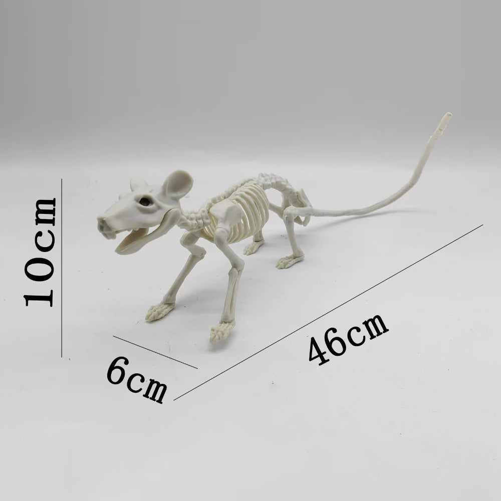 Halloween Animal Skeleton Cat and Mouse Skeleton Skeleton Model Halloween Horror