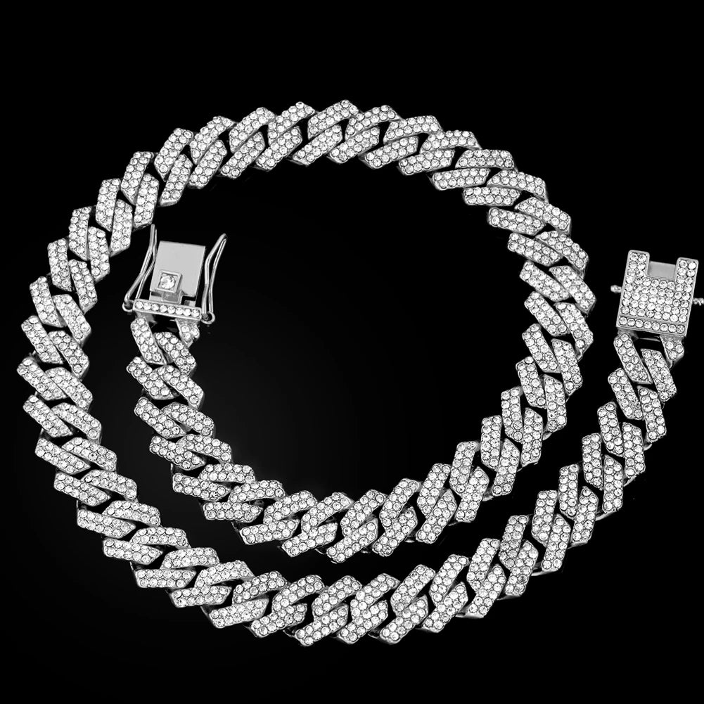 16/18/20/22/24inch Prong Cuban Link Chain for Men