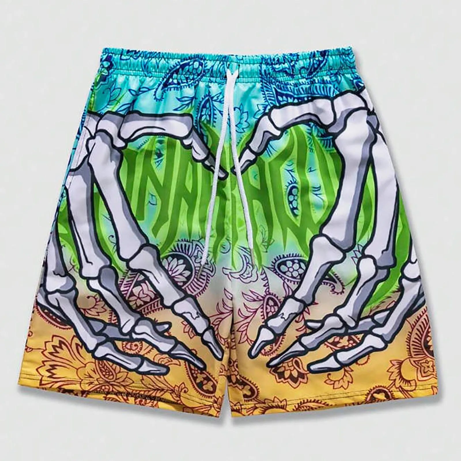 Vintage Street Basketball Pants Warriors Raptors Sports Training Men'S Loose Oversized Shorts Male Casual Sweatpants