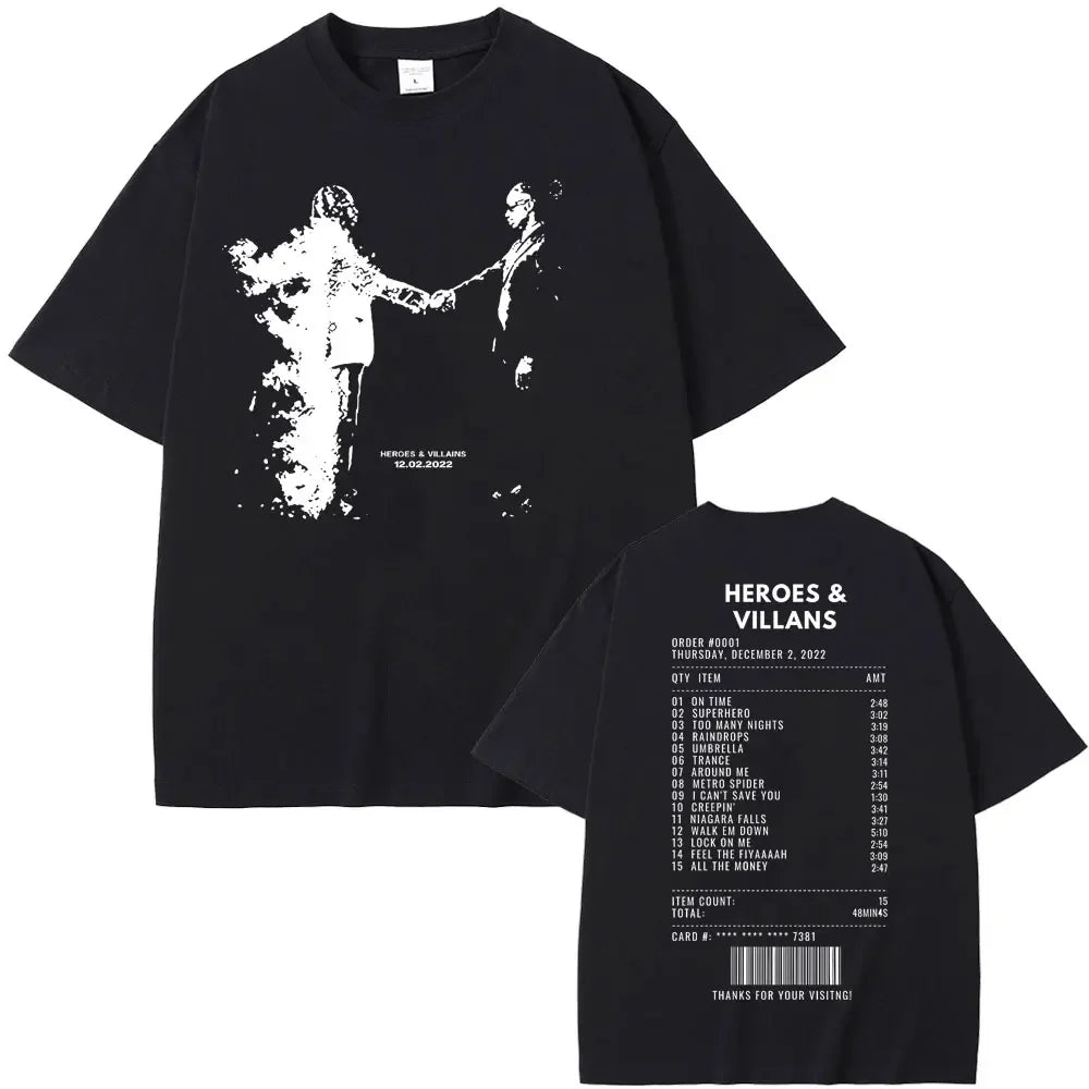 Rapper Future & Metro Boomin 2024 New Hip Hop Album We Don't Trust You Graphic T-shirt Men Women Casual O-collar Oversized Tees