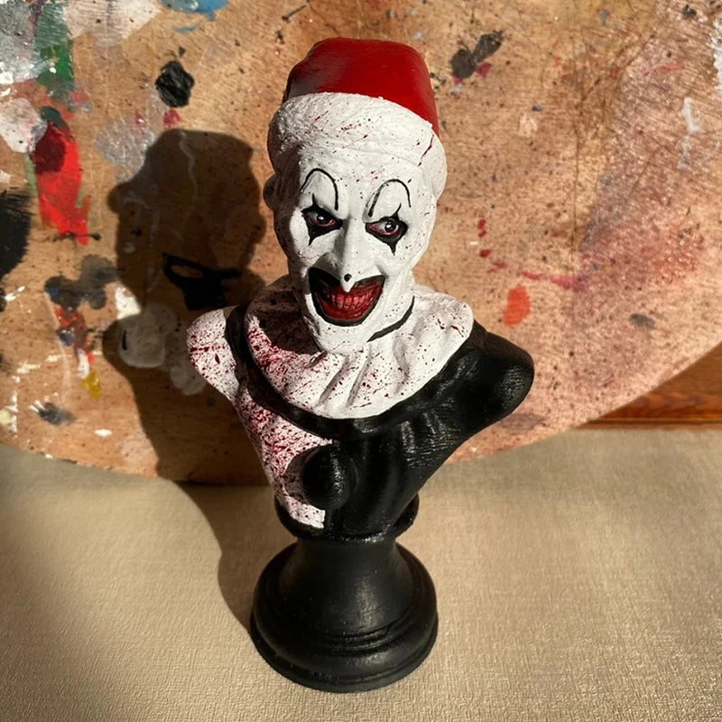 Terrifier Art the Clown Figure Horror Clown Indoor/Outdoor Garden Statue Halloween Decoration Halloween Resin Sculpture Home