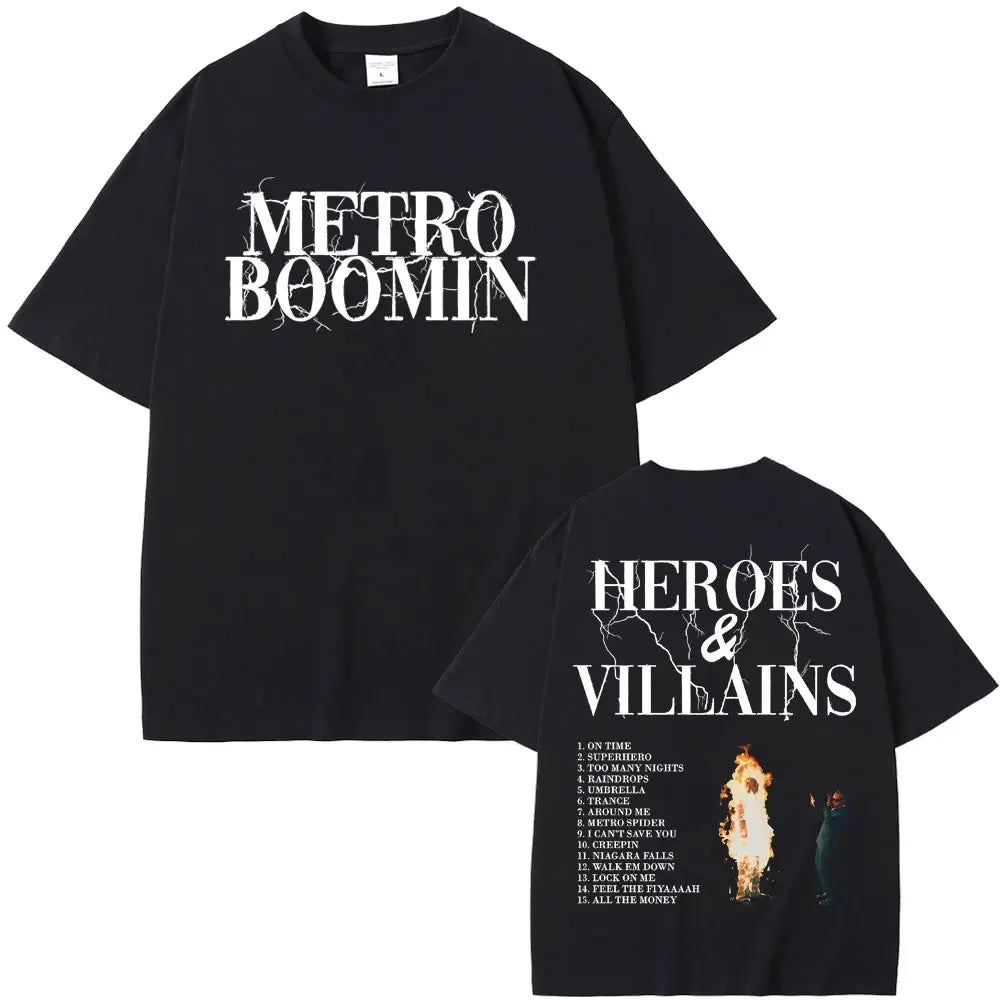 Rapper Future & Metro Boomin 2024 New Hip Hop Album We Don't Trust You Graphic T-shirt Men Women Casual O-collar Oversized Tees
