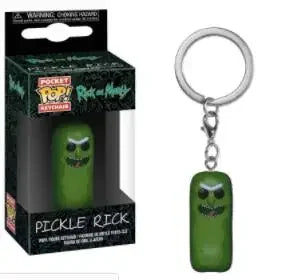 FUNKO POP Pickle Rick and Morty Snow Ball HOLOGRAM Space Suit Rick CLONE Keychain Kid Toys Mr. Meeseeks Snowball Gift