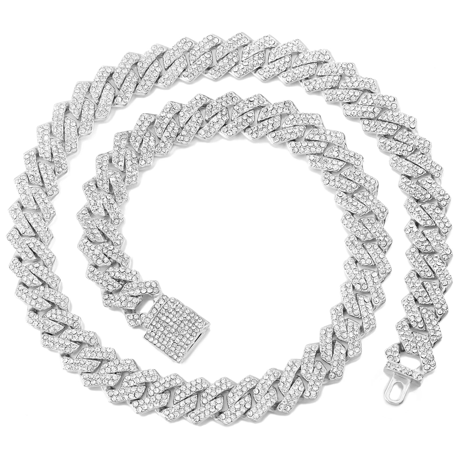 16/18/20/22/24inch Prong Cuban Link Chain for Men
