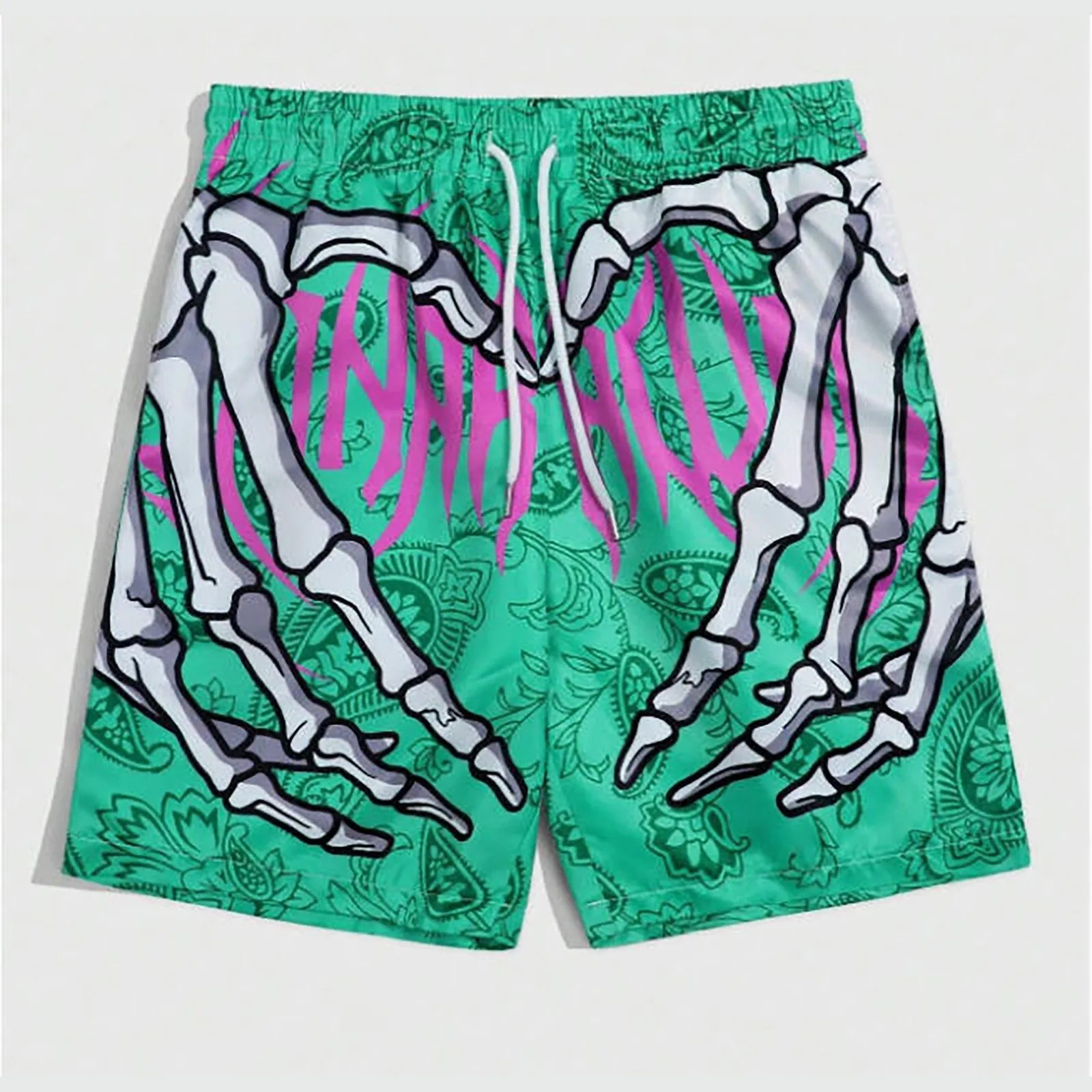 Vintage Street Basketball Pants Warriors Raptors Sports Training Men'S Loose Oversized Shorts Male Casual Sweatpants