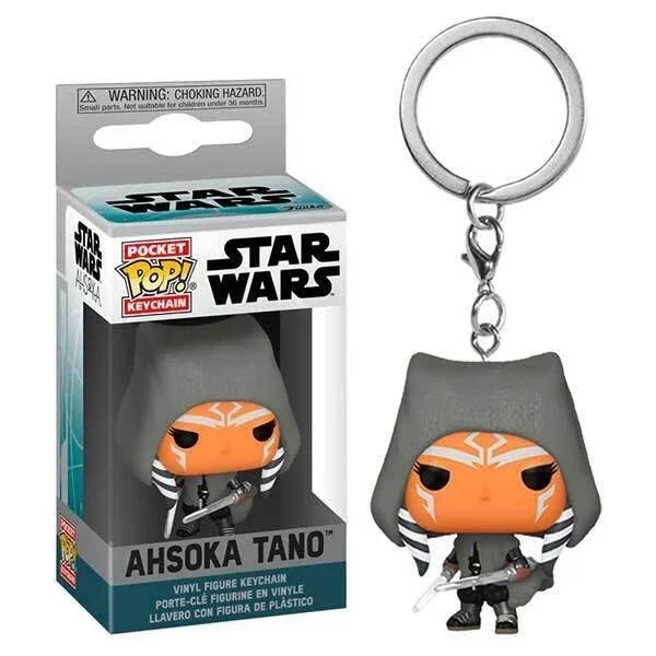FUNKO Pocket Star Wars Mandalorian Skywalker Luke Chubacca R2-D2 Robot Darth Vader ig-11 Stromtrooper Yoda Child Keychain Toys