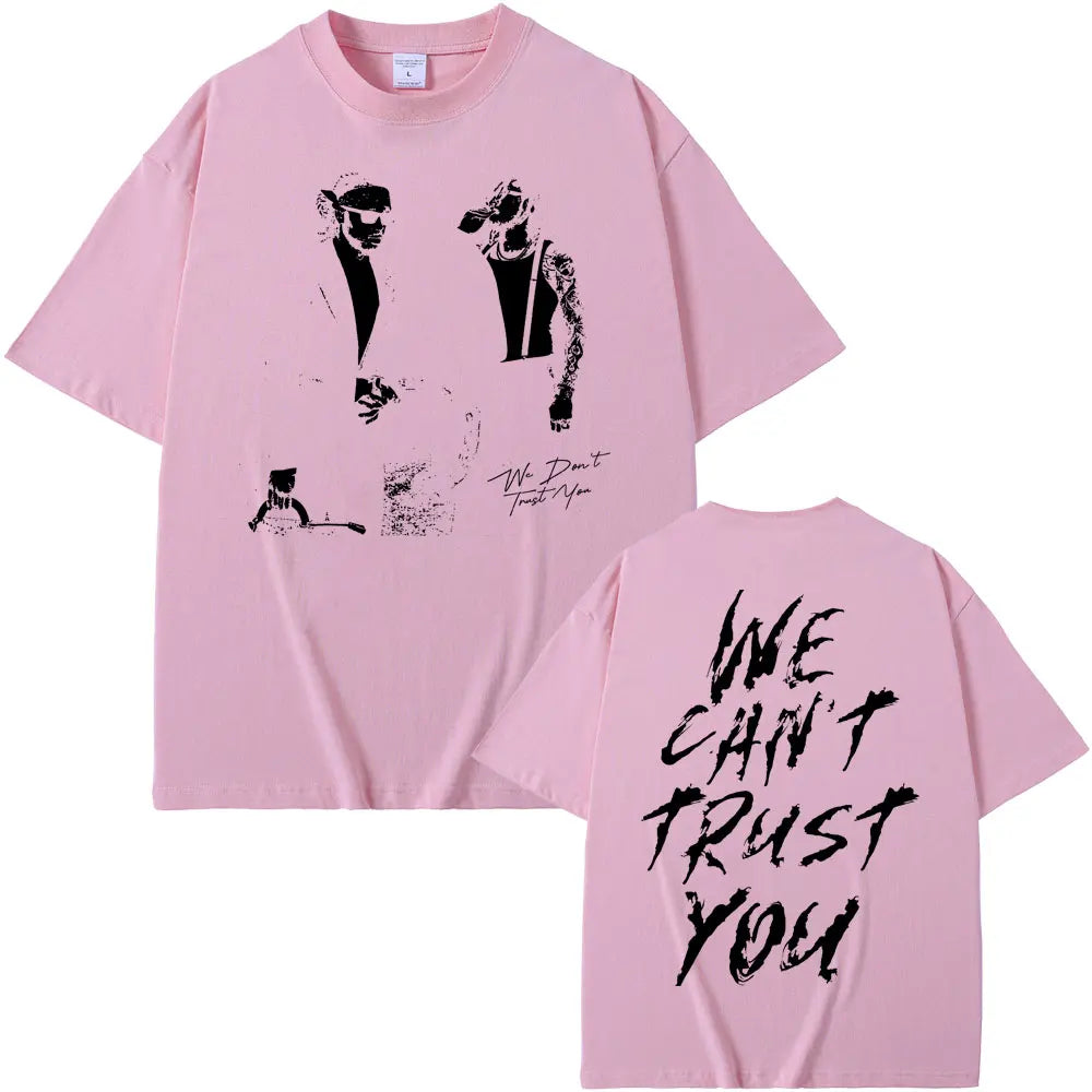 Rapper Future & Metro Boomin 2024 New Hip Hop Album We Don't Trust You Graphic T-shirt Men Women Casual O-collar Oversized Tees