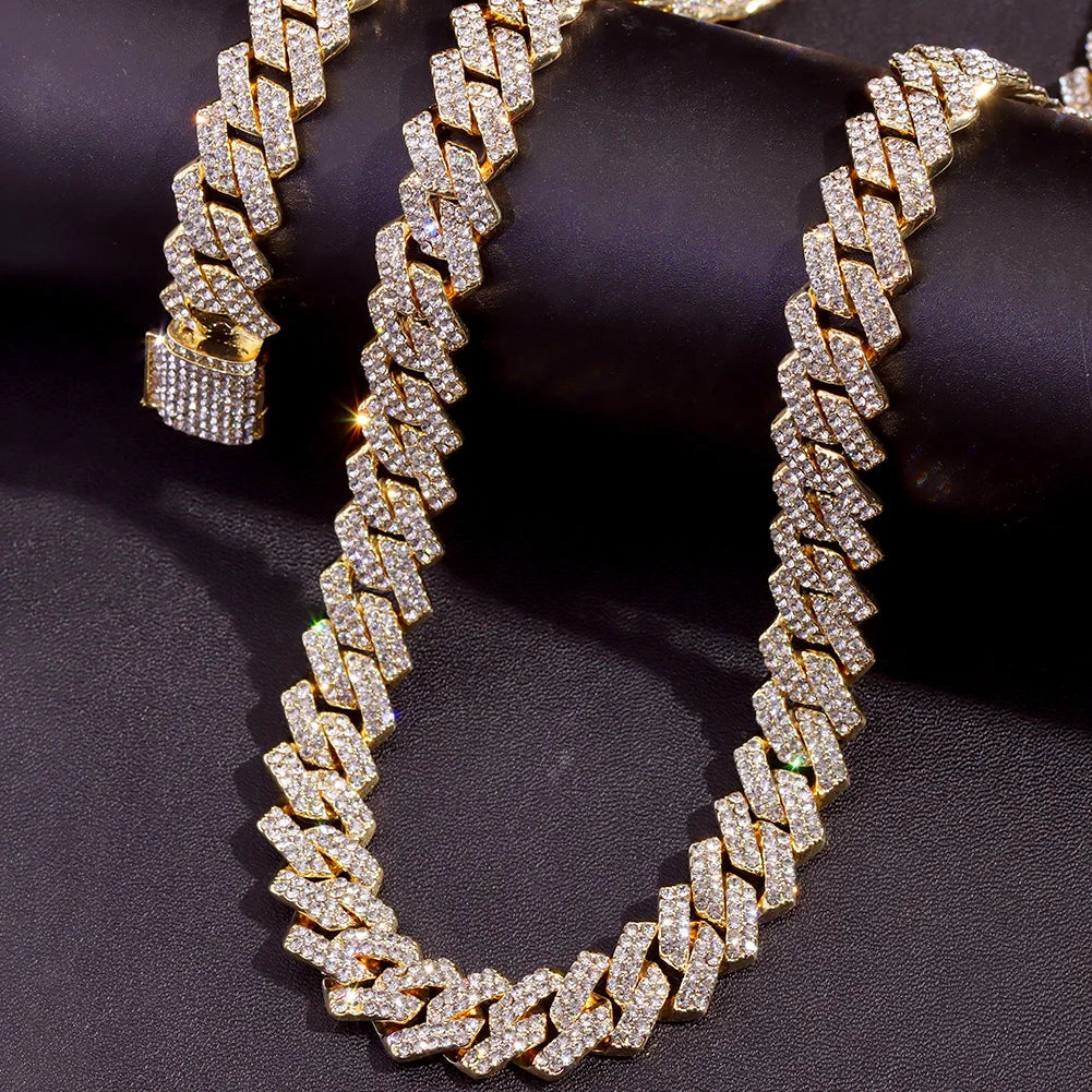 2pcs Cross Tennis Chain 14MM