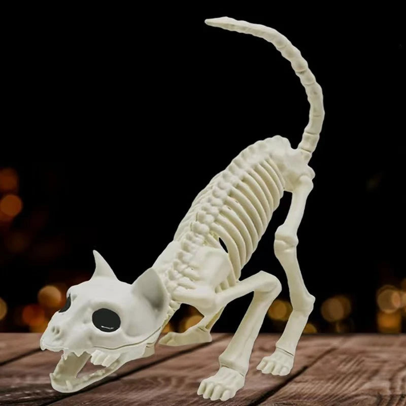 Halloween Animal Skeleton Cat and Mouse Skeleton Skeleton Model Halloween Horror