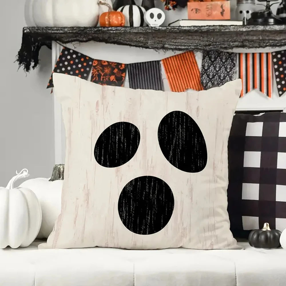 1 Piece Halloween Decorative Cushion Cover, Halloween Funny Pillow Cover