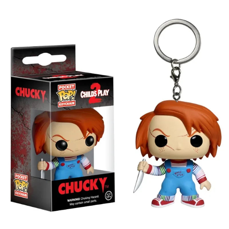 FUNKO TIFFANY CHILD'S PLAY Chucky V for Vendetta  Pennywise Scream GhostFace Pocket Pop Keychain Collection Model Kids Toys