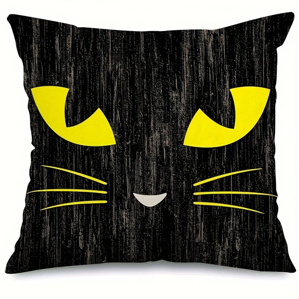 1 Piece Halloween Decorative Cushion Cover, Halloween Funny Pillow Cover