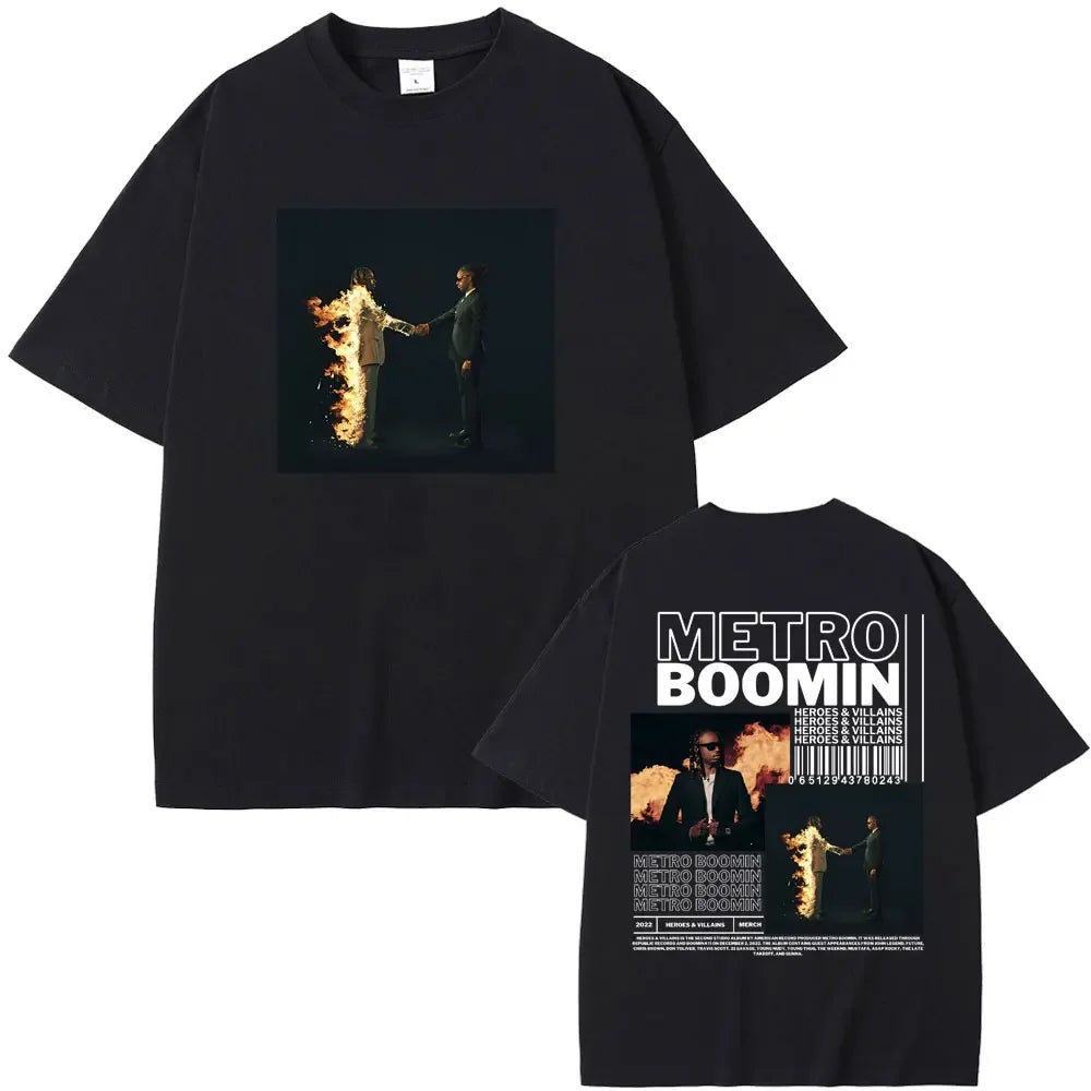 Rapper Future & Metro Boomin 2024 New Hip Hop Album We Don't Trust You Graphic T-shirt Men Women Casual O-collar Oversized Tees