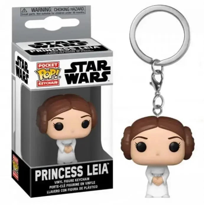 FUNKO Pocket Star Wars Mandalorian Skywalker Luke Chubacca R2-D2 Robot Darth Vader ig-11 Stromtrooper Yoda Child Keychain Toys