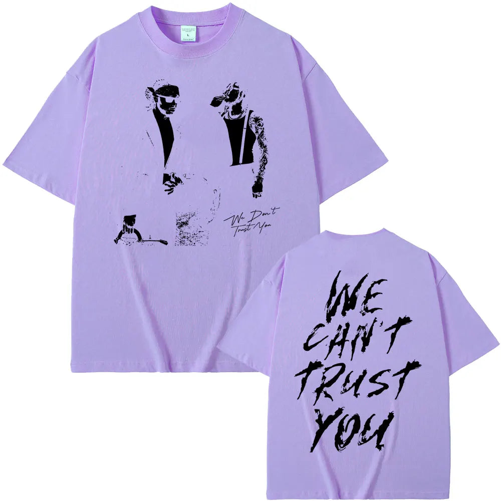 Rapper Future & Metro Boomin 2024 New Hip Hop Album We Don't Trust You Graphic T-shirt Men Women Casual O-collar Oversized Tees