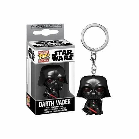 FUNKO Pocket Star Wars Mandalorian Skywalker Luke Chubacca R2-D2 Robot Darth Vader ig-11 Stromtrooper Yoda Child Keychain Toys