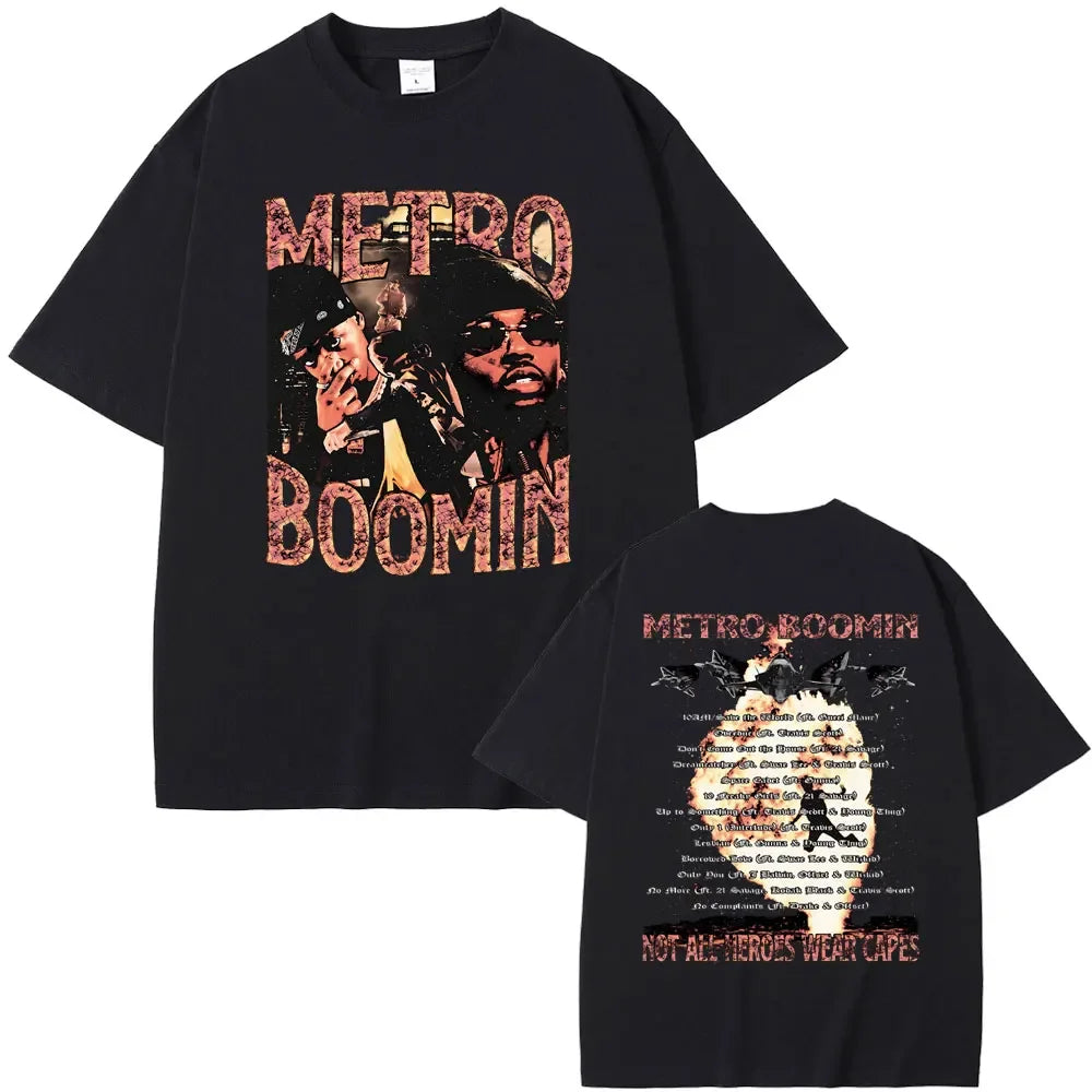 Rapper Future & Metro Boomin 2024 New Hip Hop Album We Don't Trust You Graphic T-shirt Men Women Casual O-collar Oversized Tees
