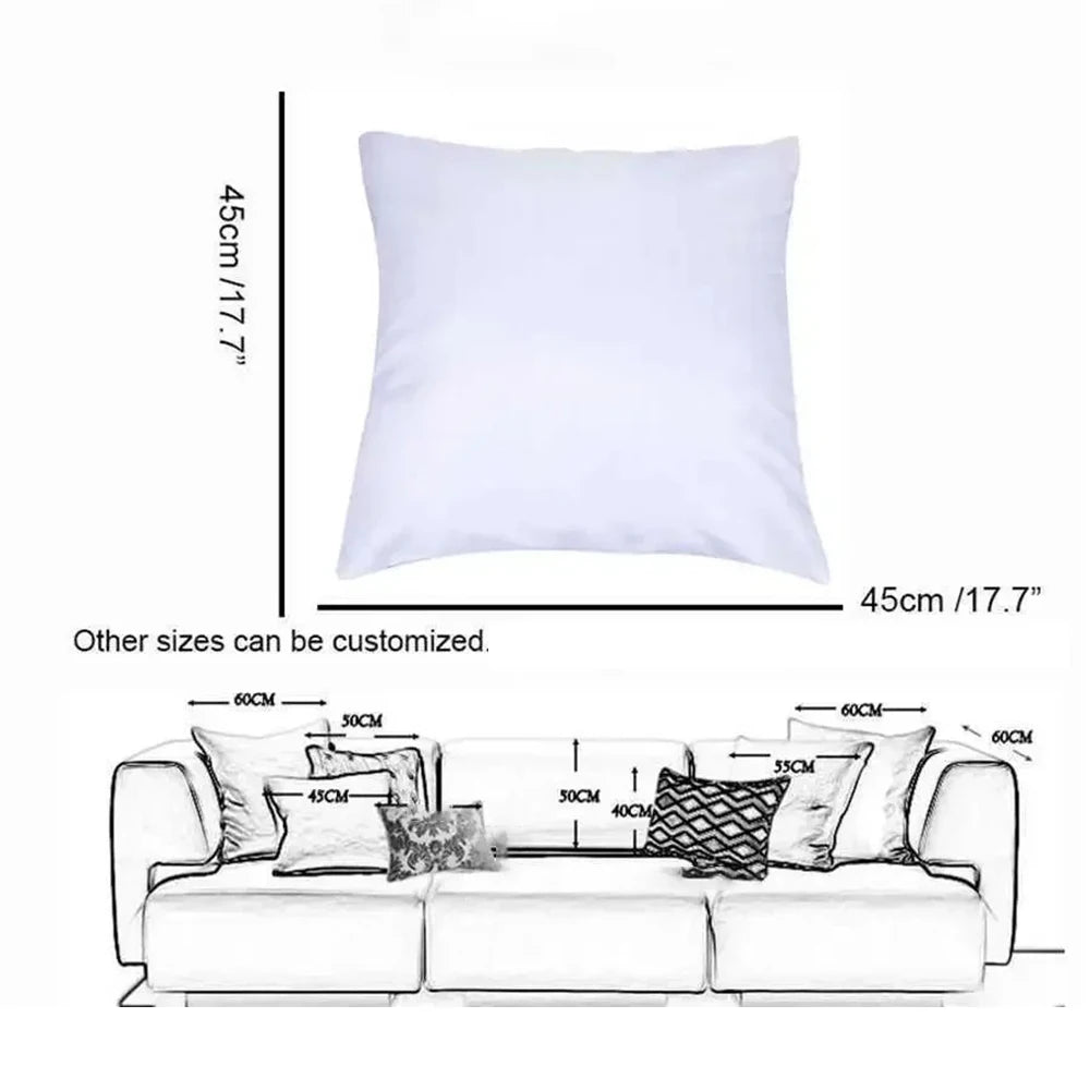Luxury D-Denim T-Tears Pillow Case Square Double‑Sided Print Cushion Case For Sofa Home Bedchamber Decor Gift