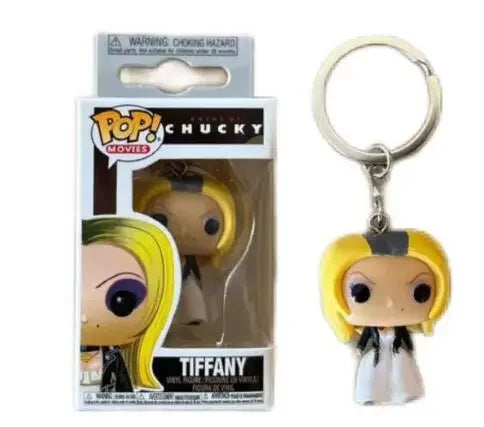 FUNKO TIFFANY CHILD'S PLAY Chucky V for Vendetta  Pennywise Scream GhostFace Pocket Pop Keychain Collection Model Kids Toys