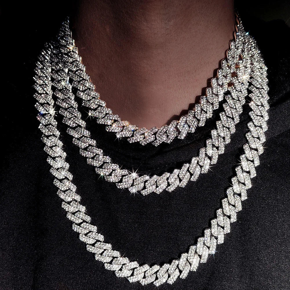 16/18/20/22/24inch Prong Cuban Link Chain for Men