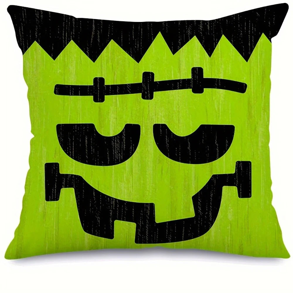 1 Piece Halloween Decorative Cushion Cover, Halloween Funny Pillow Cover
