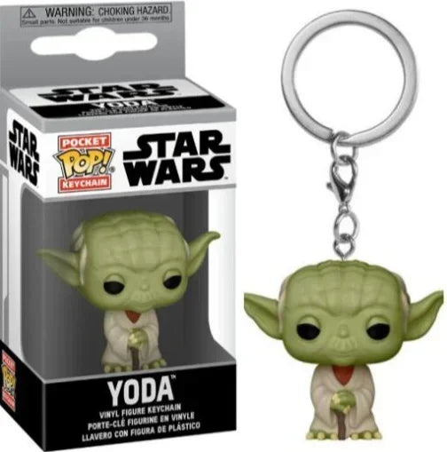 FUNKO Pocket Star Wars Mandalorian Skywalker Luke Chubacca R2-D2 Robot Darth Vader ig-11 Stromtrooper Yoda Child Keychain Toys