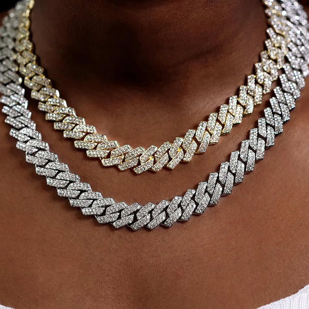 16/18/20/22/24inch Prong Cuban Link Chain for Men
