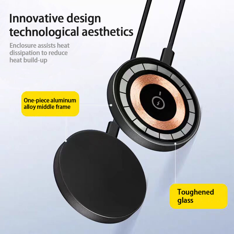 IPhone Wireless Charger 15W Magnetic Wireless Fast Charging, Compatible With IPhone 12, 13, 14, 15, 16, And 17 Pro, Pro Max Series Models